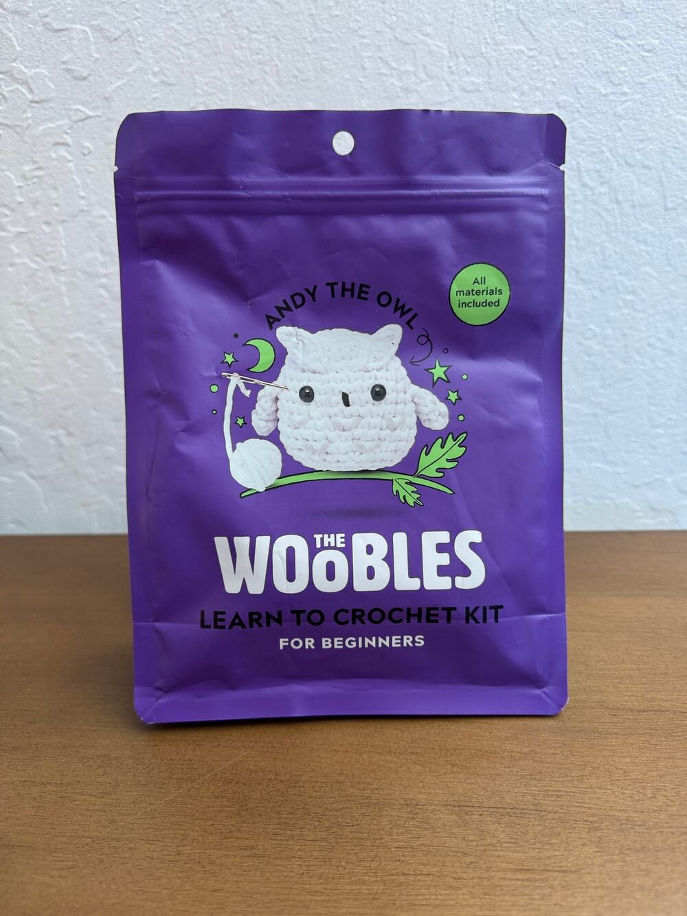 *Fall Edition* The Woobles Andy the Owl Collectible Crochet Kit (Unopened)